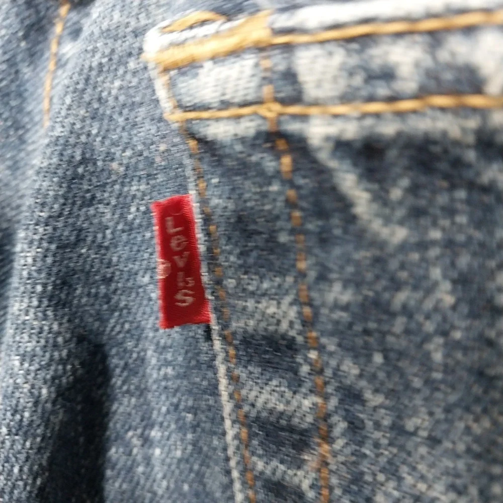 Levi's Mens Jeans 501 Original Straight Leg Button Fly 34x30 Blue